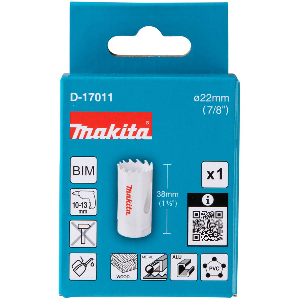 SCIE CLOCHE D22 MM BI-MÉTAL POUR PERCEUSES - MAKITA - D-17011