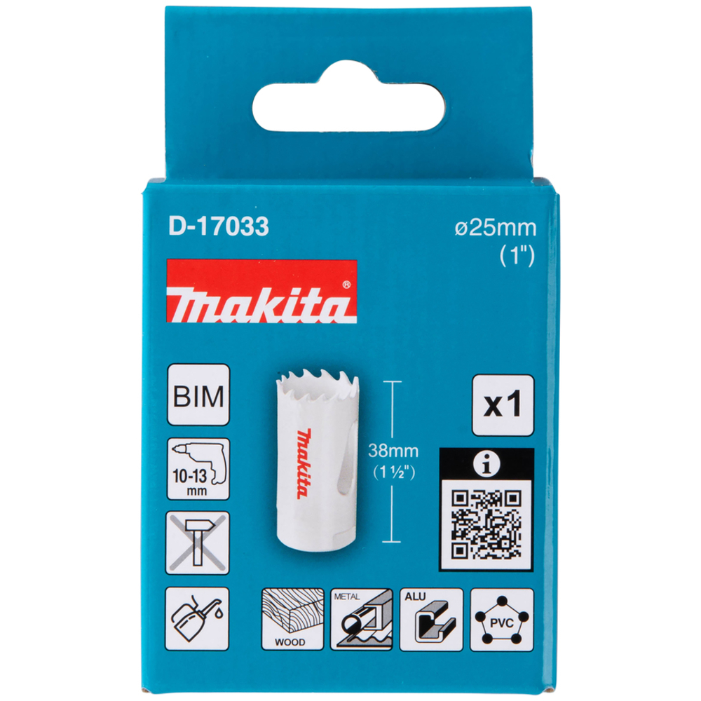 SCIE CLOCHE D25 MM BI-MÉTAL POUR PERCEUSES - MAKITA - D-17033