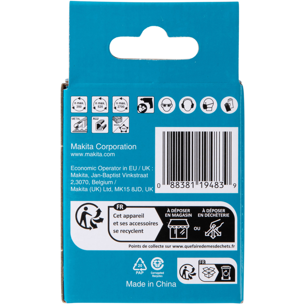 SCIE CLOCHE D25 MM BI-MÉTAL POUR PERCEUSES - MAKITA - D-17033