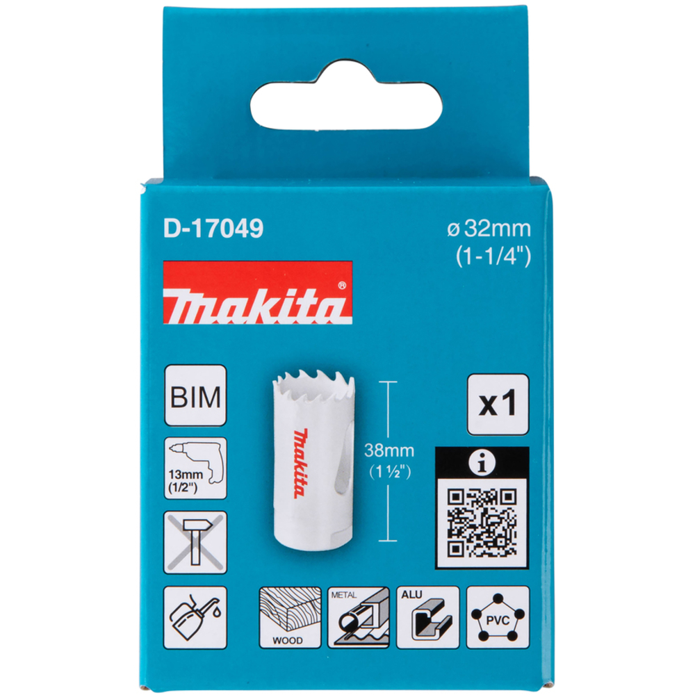 SCIE CLOCHE D32 MM BI-MÉTAL POUR PERCEUSES - MAKITA - D-17049