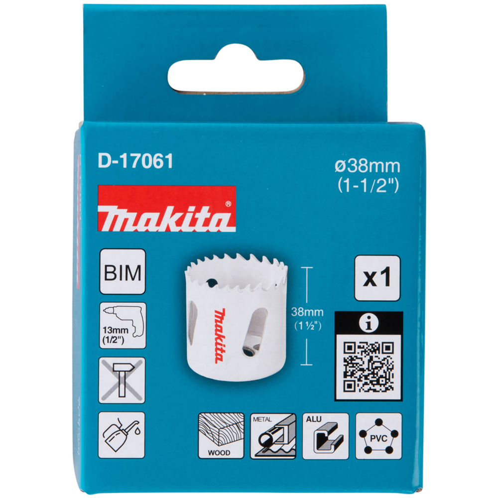 SCIE CLOCHE D38 MM BI-MÉTAL POUR PERCEUSES - MAKITA - D-17061