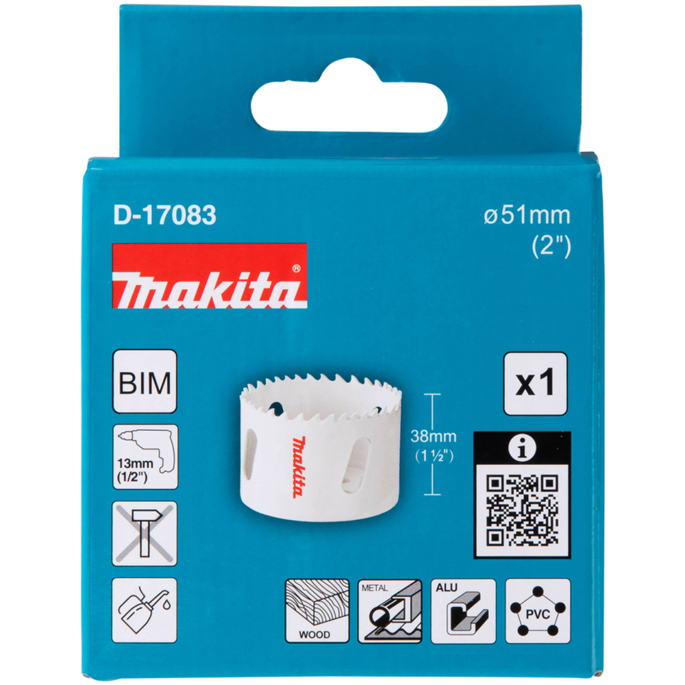 SCIE CLOCHE D51 MM BI-MÉTAL POUR PERCEUSES - MAKITA - D-17083