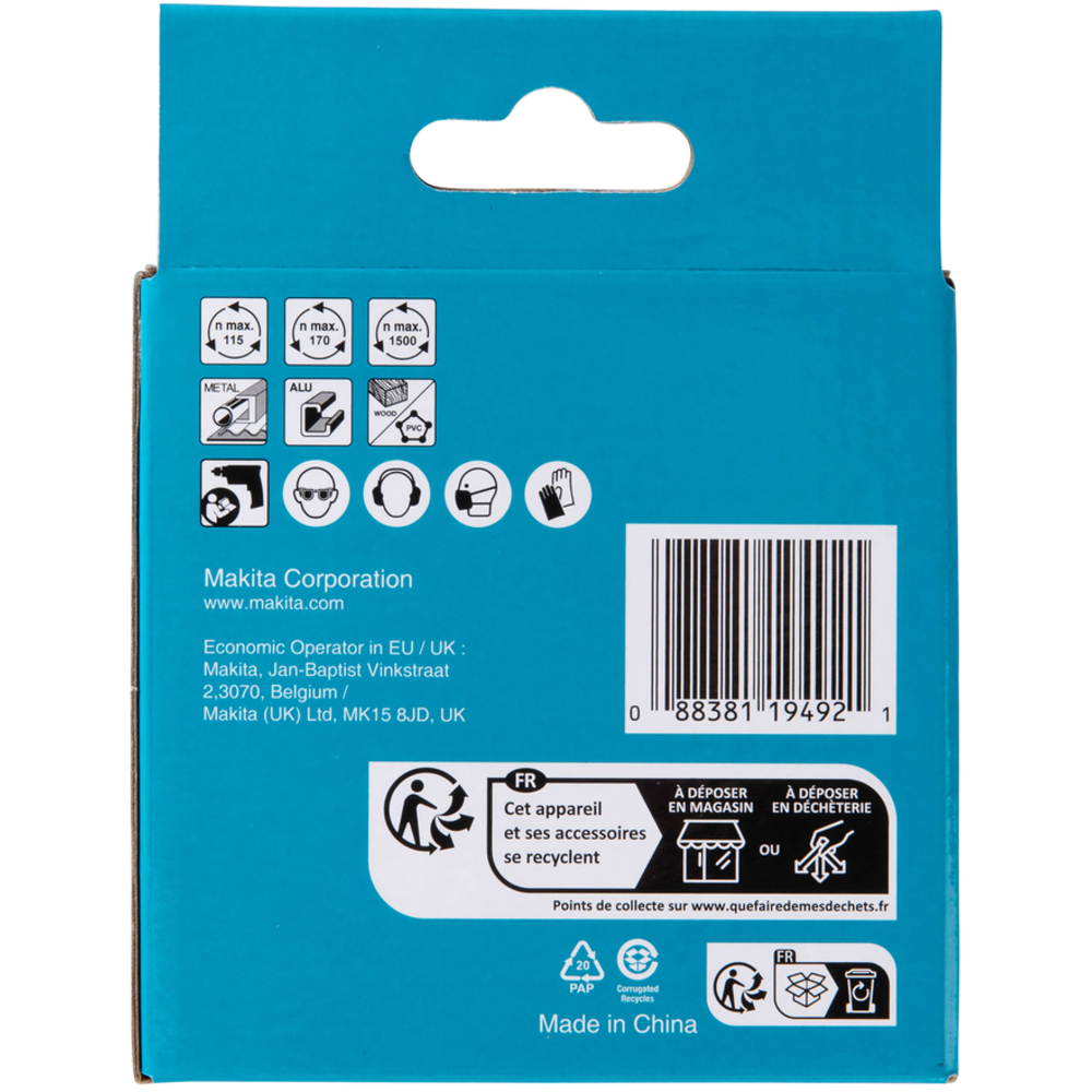 SCIE CLOCHE D76 MM BI-MÉTAL POUR PERCEUSES - MAKITA - D-17114