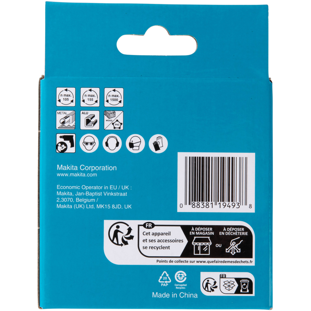 SCIE CLOCHE D83 MM BI-MÉTAL POUR PERCEUSES - MAKITA - D-17120
