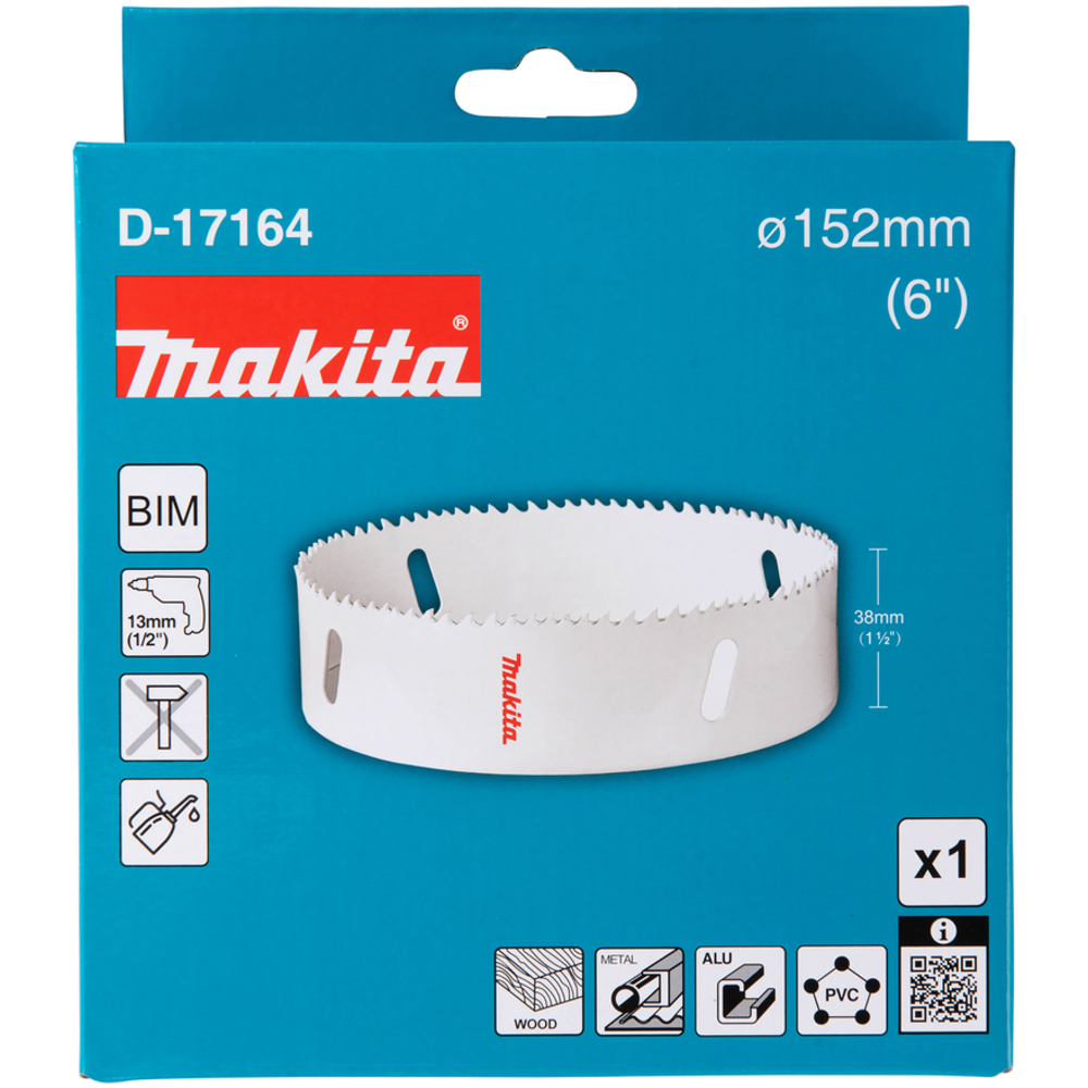 SCIE CLOCHE D152 MM BI-MÉTAL POUR PERCEUSES - MAKITA - D-17164