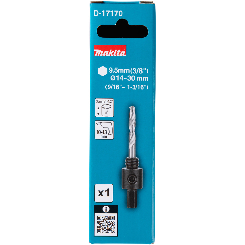 ADAPTATEUR POUR SCIES CLOCHES BI-METAL D16 A 29 MM - MAKITA - D-17170