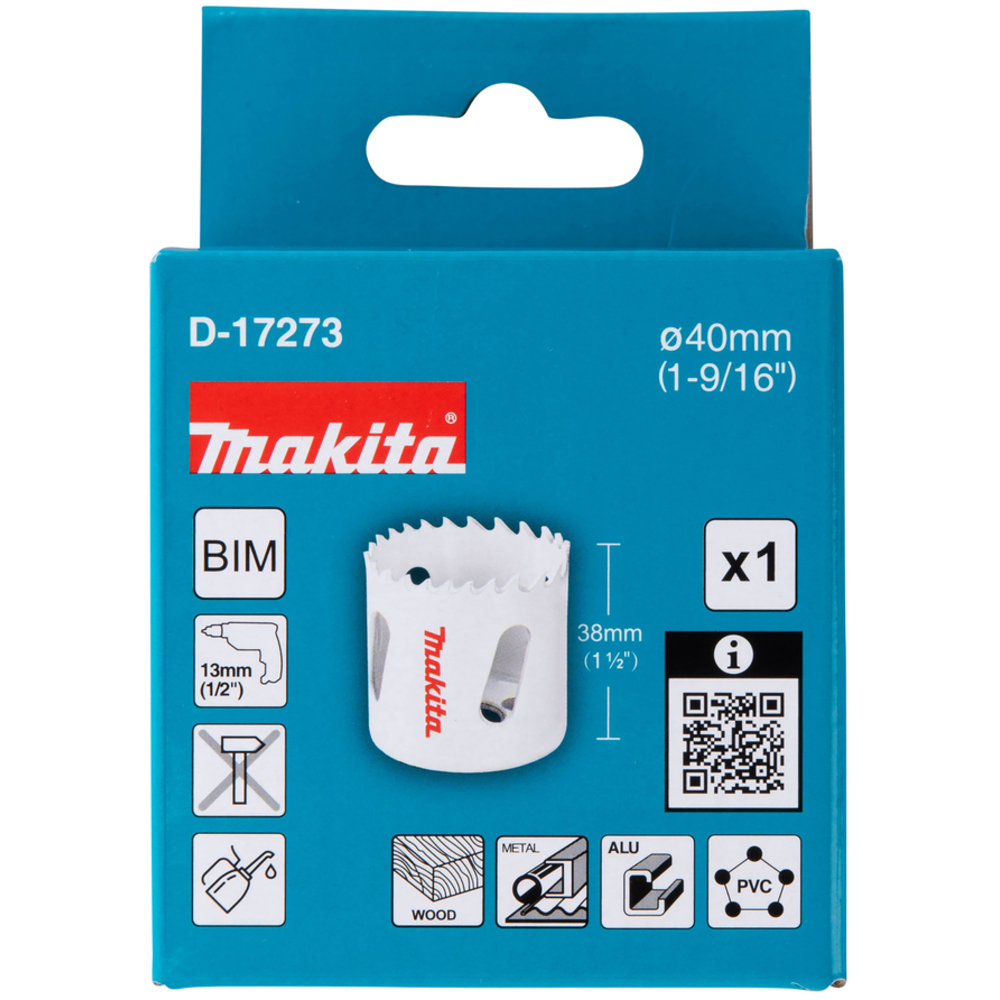 SCIE CLOCHE D40 MM BI-MÉTAL POUR PERCEUSES - MAKITA - D-17273