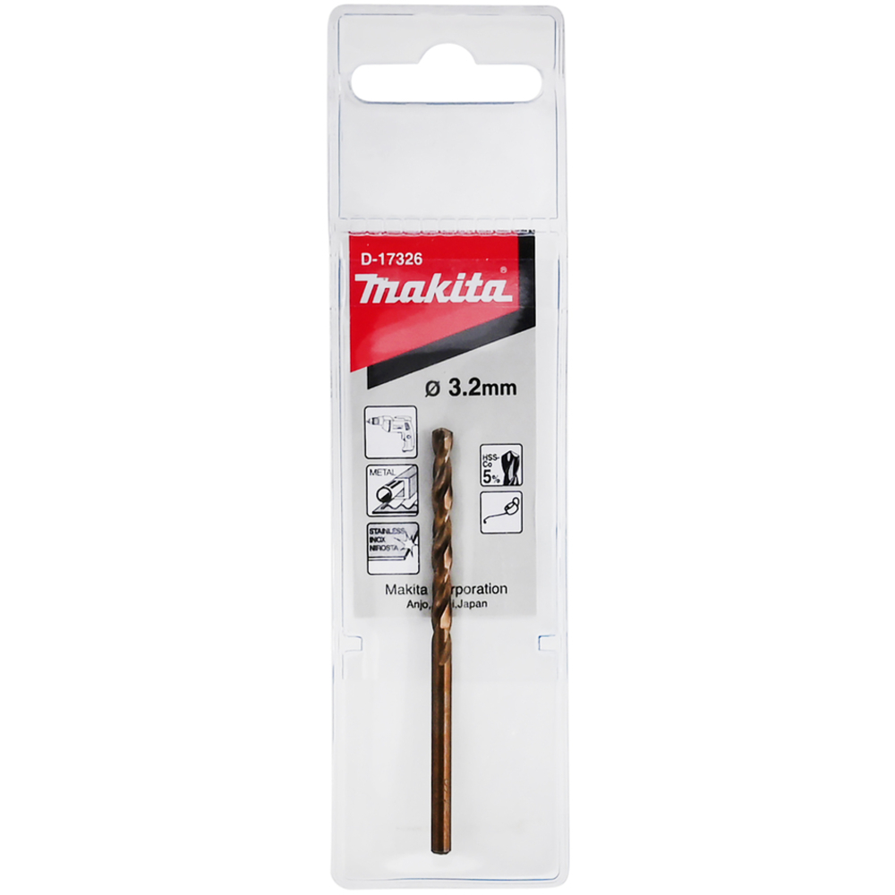 FORET METAL HSS-Co D3,2x65MM - MAKITA - D-17326