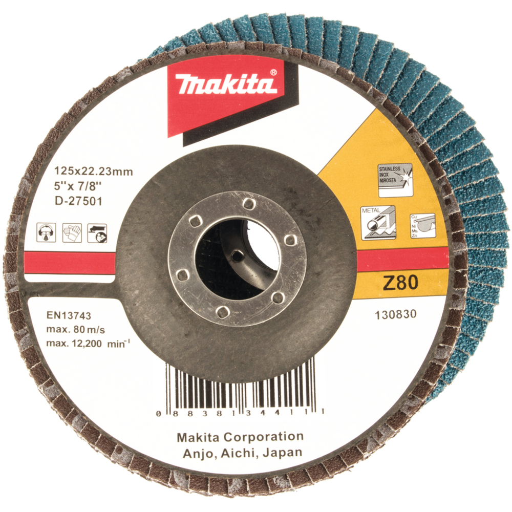 MULTI-DISQUE 125 GR80 MET NOIR - MAKITA - D-27501