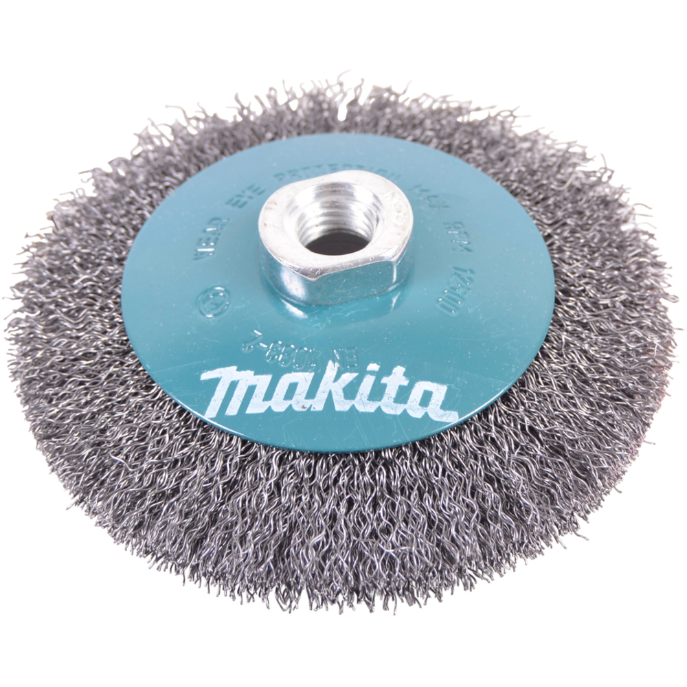 Brosse conique à fils acier ondulés 115 mm - MAKITA - D-39849