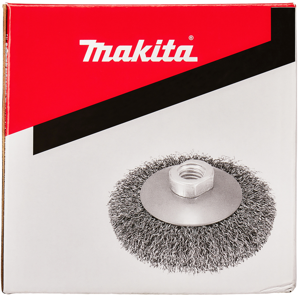 Brosse conique à fils acier ondulés 115 mm - MAKITA - D-39849
