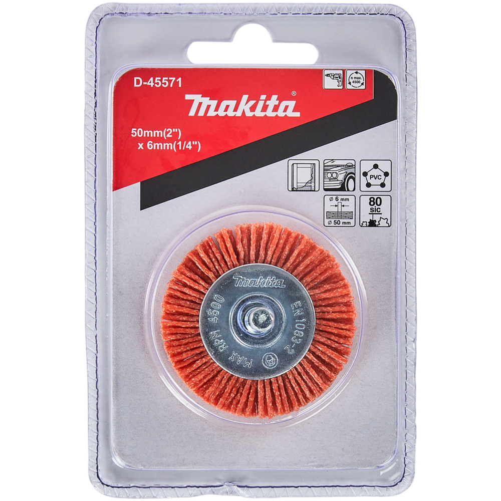 BROSSE CIR. 50MM CYL. NYL. GRO - MAKITA - D-45571