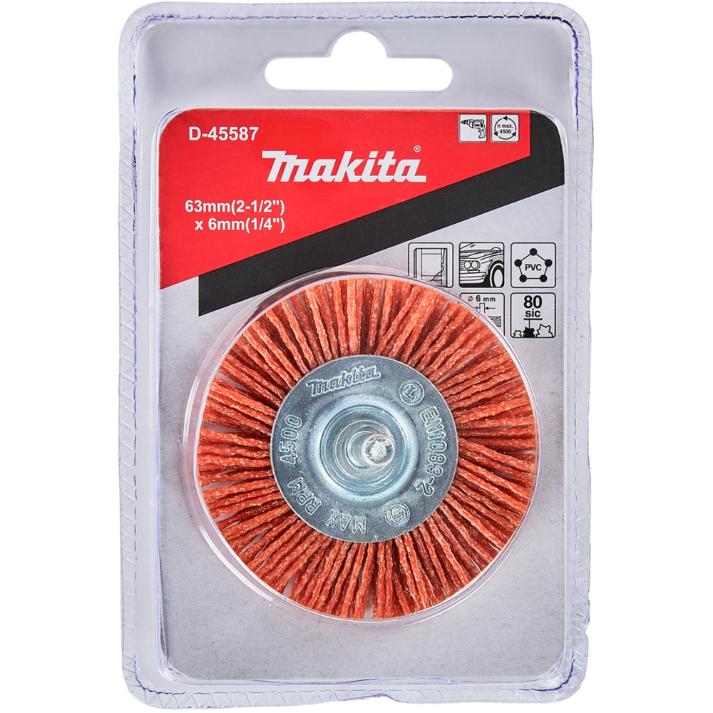 BROSSE CIR. 63MM CYL. NYL. GRO - MAKITA - D-45587