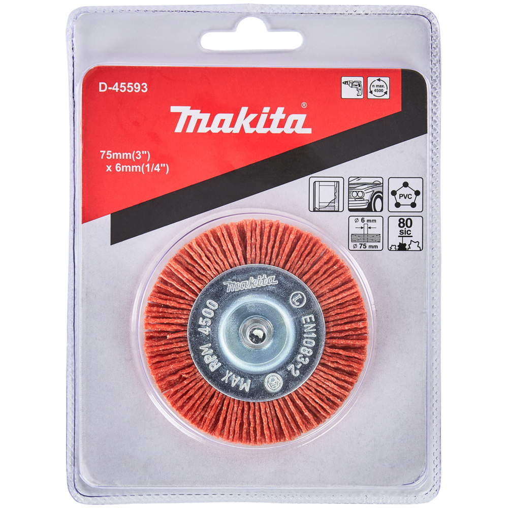 BROSSE CIR. 75MM CYL. NYL. GRO - MAKITA - D-45593