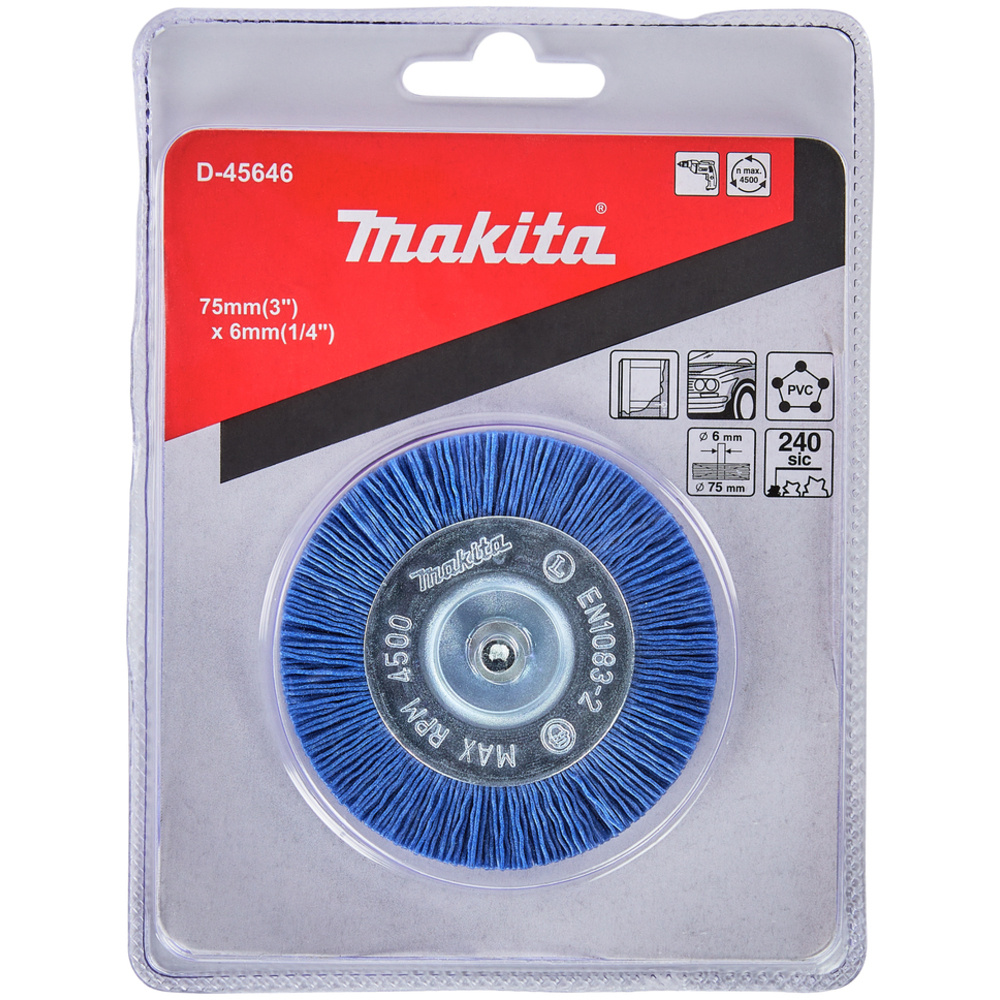 BROSSE CIR. 75MM CYL. NYL. FIN - MAKITA - D-45646
