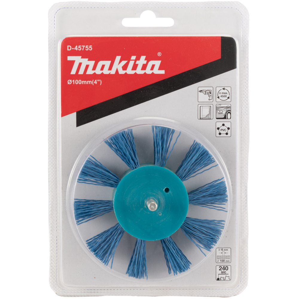 BROSSE EVE. 100MM CYL. NYL FIN - MAKITA - D-45755
