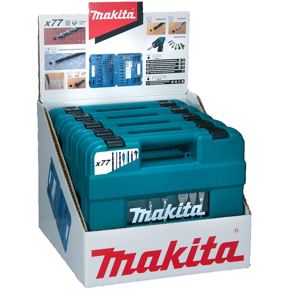 COFFRETS 77EMBOUTS/FORETS x5 - MAKITA - D-47226-5