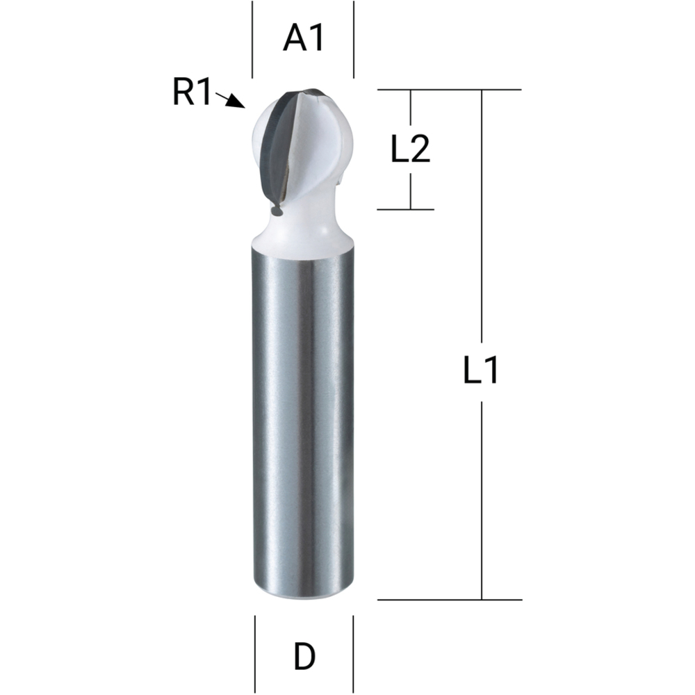 FRAISE BOULE Q 8 DIA 15,9 - MAKITA - D-48131
