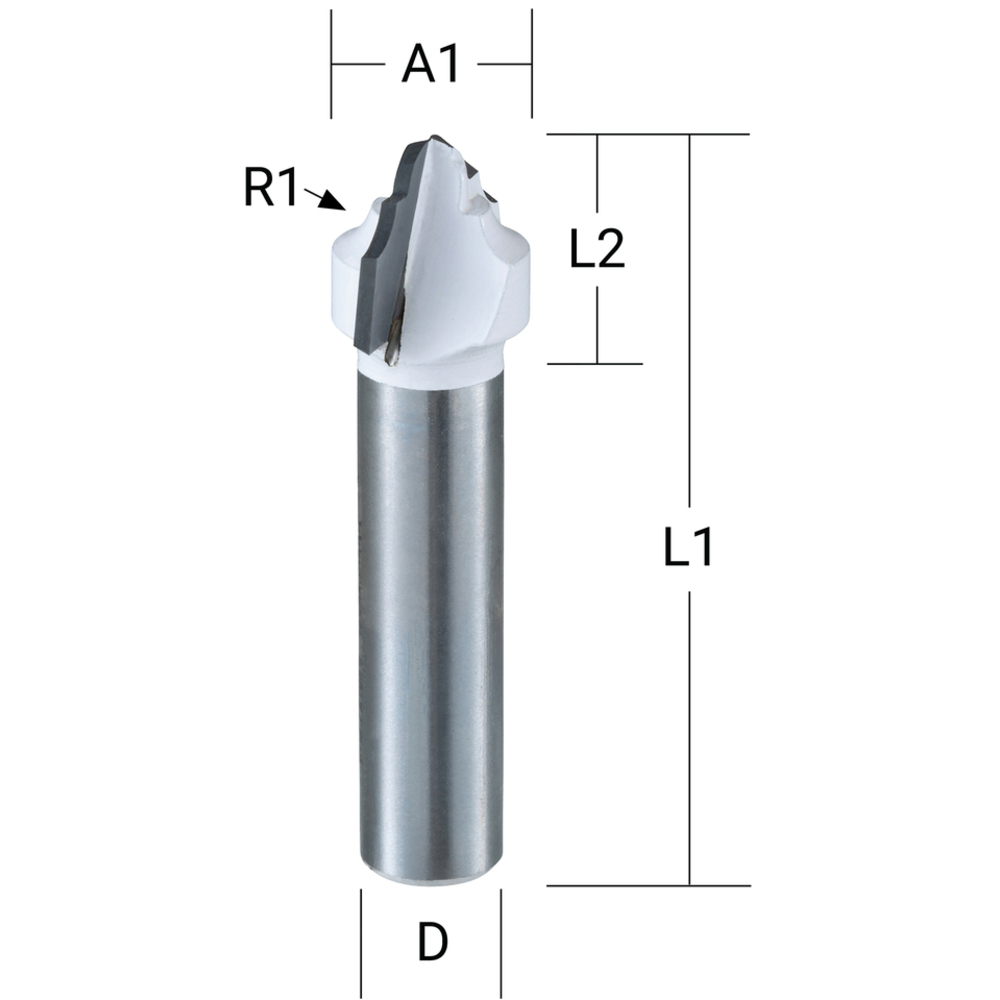 FRAISE MULTIPROFIL Q8 D12,7 - MAKITA - D-48240