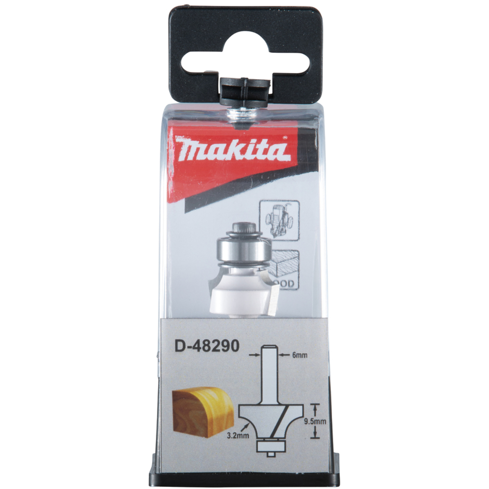 FRAISE 1/4 RD+R Q6 D19 R3,2 - MAKITA - D-48290