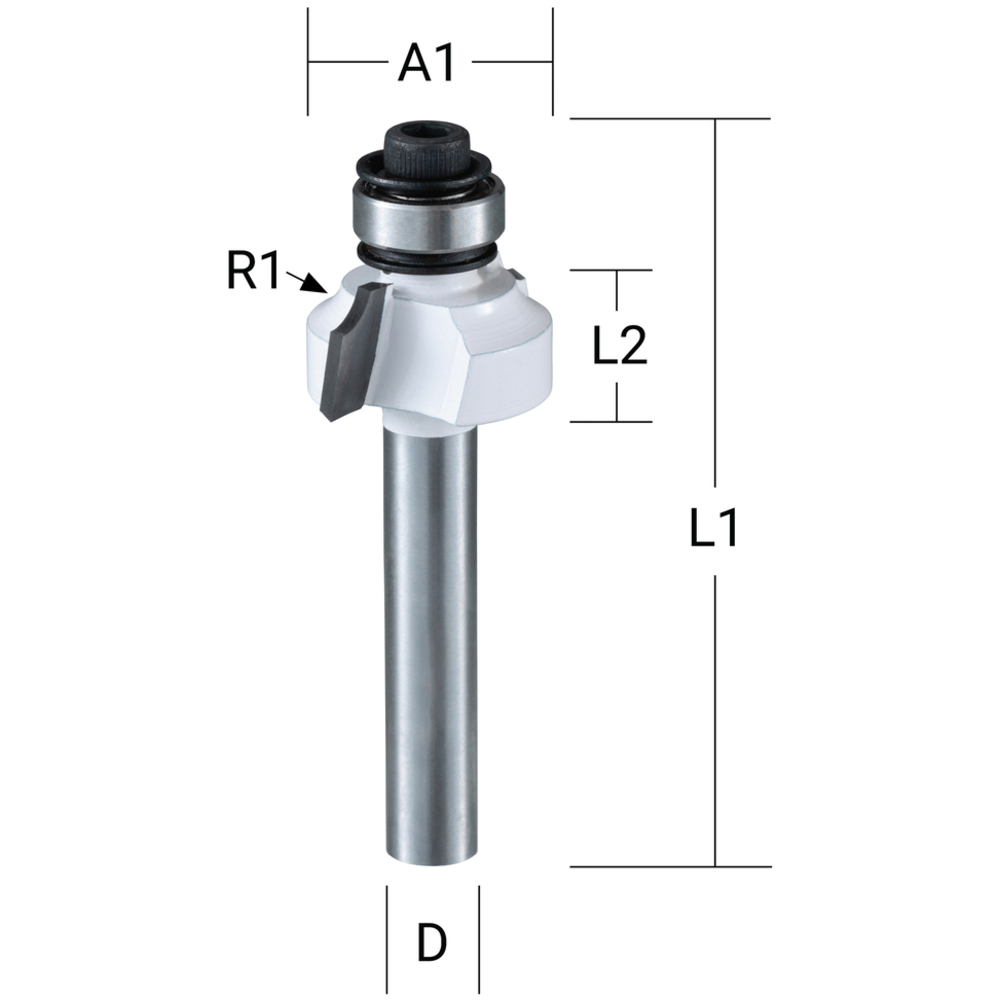 FRAISE 1/4 ROND+RLT Q8 D28,6 - MAKITA - D-48533