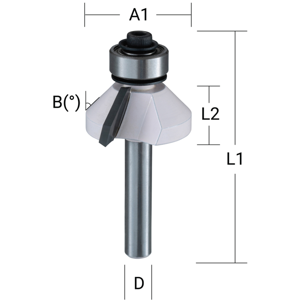 FRAISE CHANF+RLT Q6 D22,2 A25 - MAKITA - D-48664