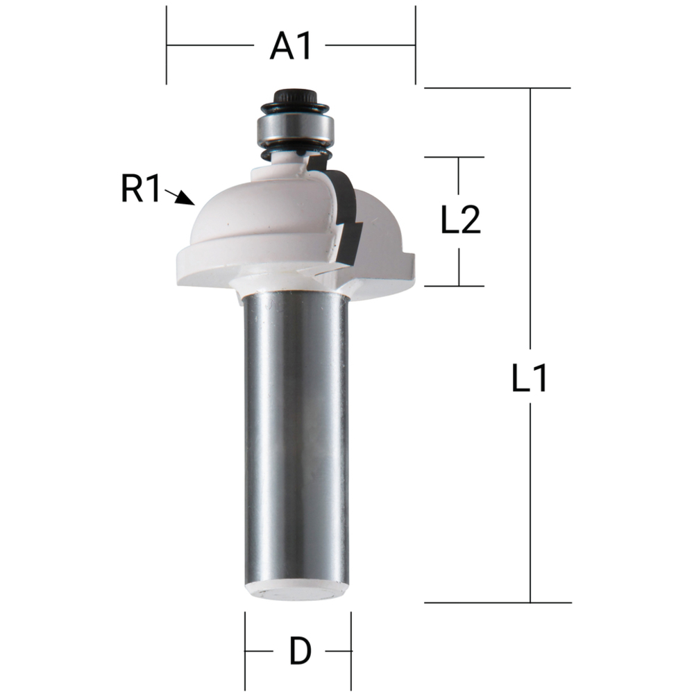 FRAISE CONGE CARR Q 6 DIA 25,4 - MAKITA - D-48795