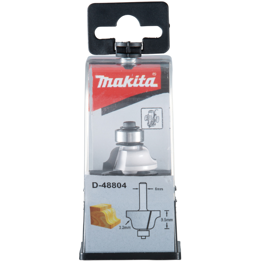 Fraise Ogee romaine avec roulement 25,4 x 9,5 x 52,5 x 3,2 x 6 mm - MAKITA - D-48804