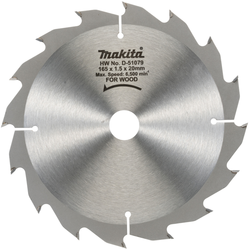 T.C.T.SAW BLADE 165X20X16T - MAKITA - D-51079