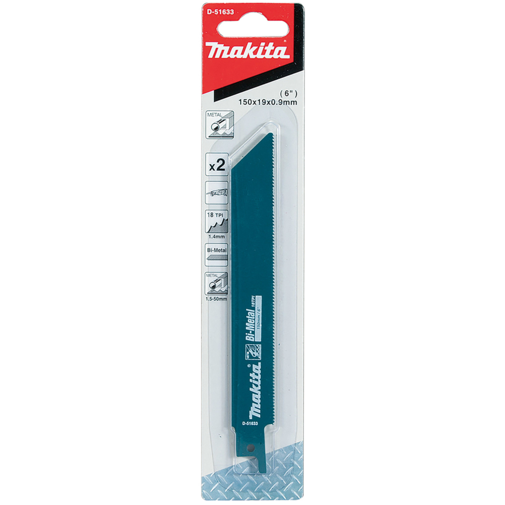 LAME RECIP BIM 152MM 18D/P 2P - MAKITA - D-51633
