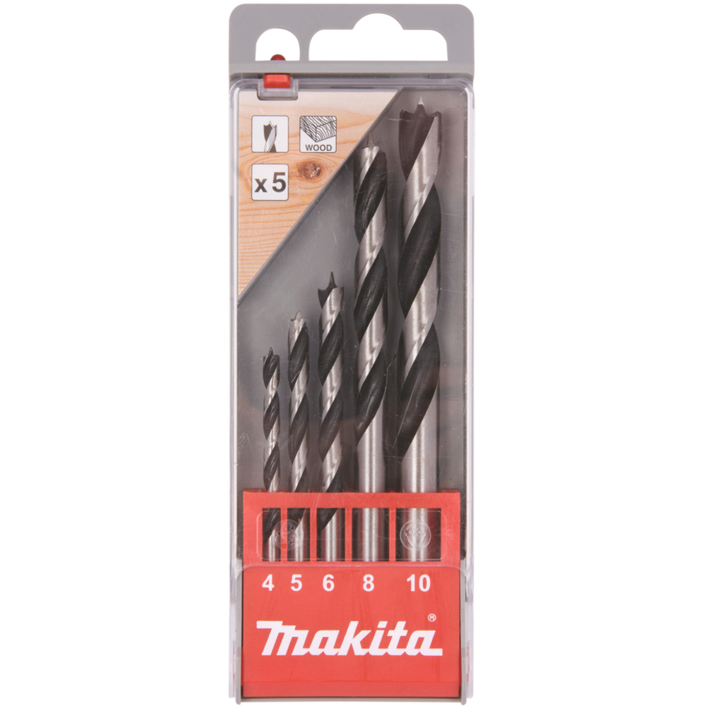 COFFRET 5 FORETS BOIS CYLINDRIQUES - MAKITA - D-57211