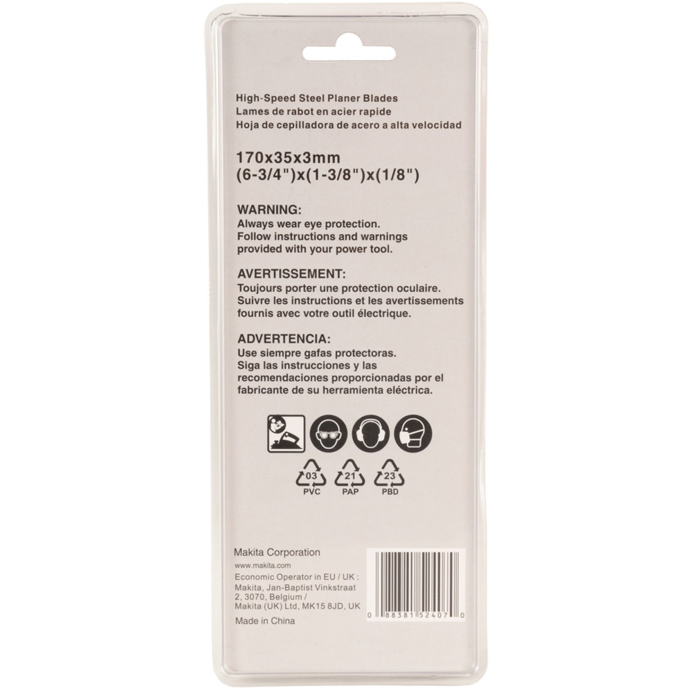 JEU FERS HSS 170MM 2 PCES - MAKITA - D-63666
