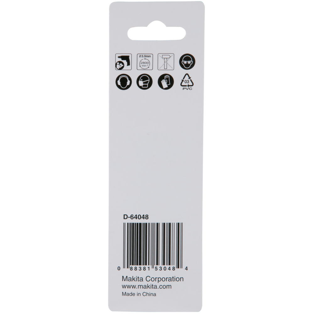 FORET METAL HSS-TiN D3x61MM - MAKITA - D-64048
