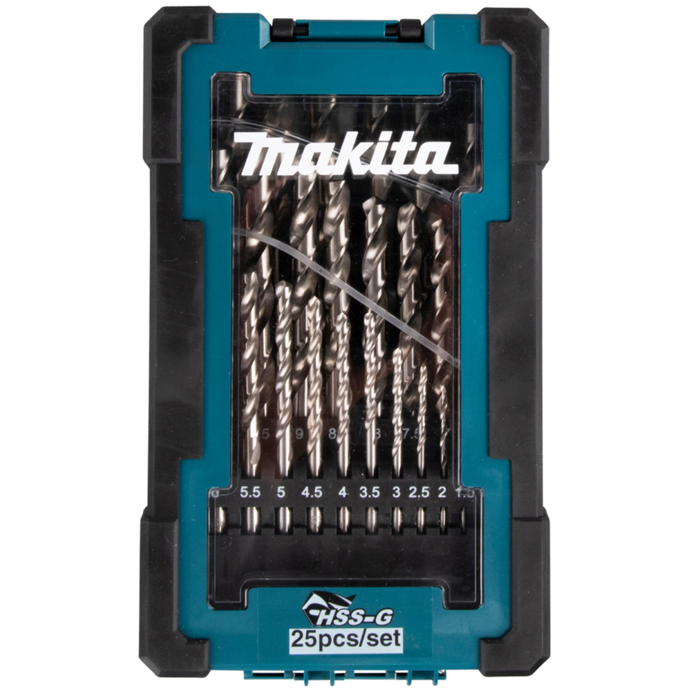 COFFRET 25 FORETS METAL HSS-G - MAKITA - D-67555