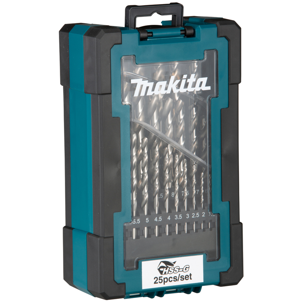 COFFRET 25 FORETS METAL HSS-G - MAKITA - D-67555
