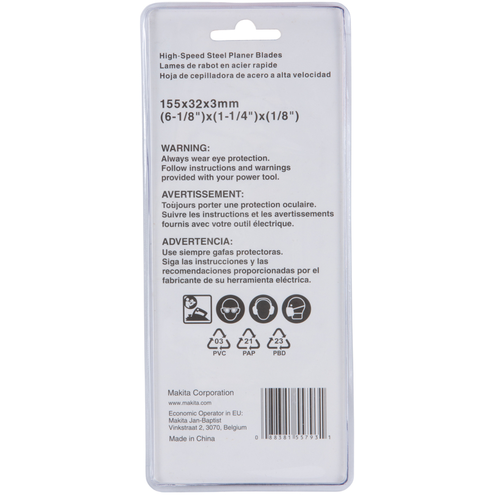 JEU FERS HSS 155MM - MAKITA - D-70910