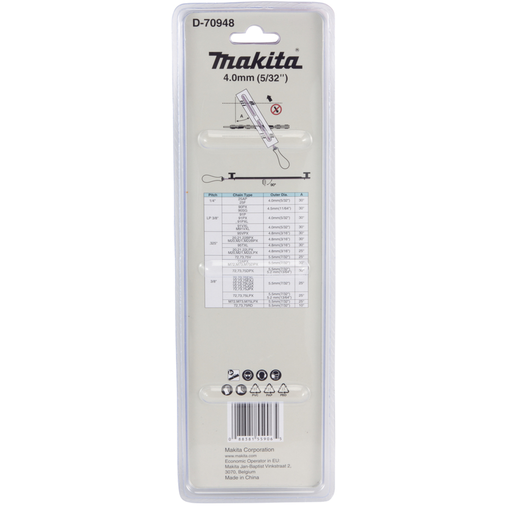 LIME + PORTE LIME 4.0 MM - MAKITA - D-70948