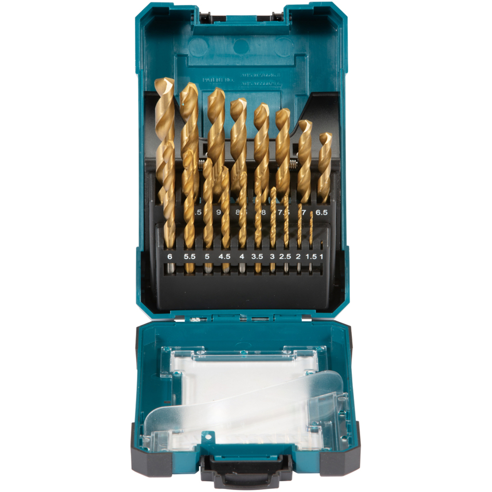 COFFRET 19 FORETS METAL HSS-TIN x 10 - MAKITA - D-72229-10