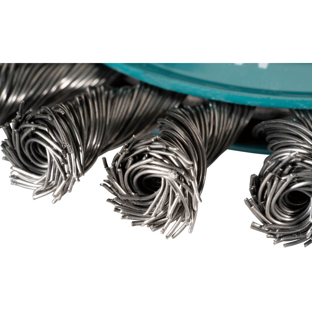 BROSSE CONIQUE X-LOCK 115MM FILS ACIER TORSADÉS F - MAKITA - D-73405