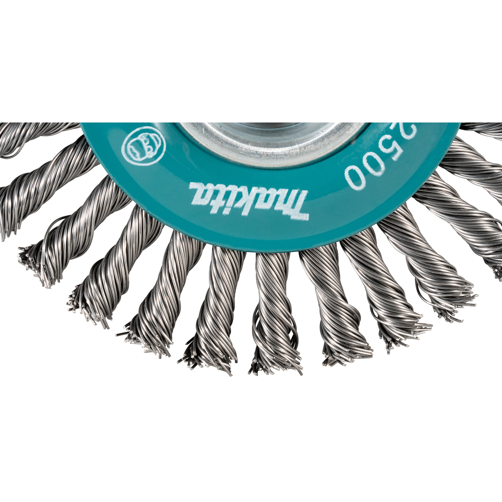 BROSSE CONIQUE X-LOCK 115MM FILS ACIER TORSADÉS S - MAKITA - D-73411