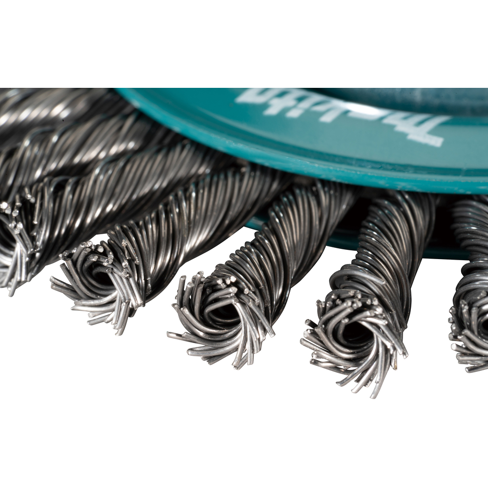 BROSSE CONIQUE X-LOCK 115MM FILS ACIER TORSADÉS S - MAKITA - D-73411
