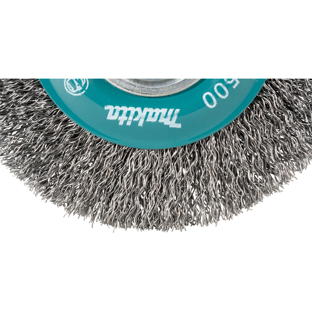 BROSSE CONIQUE X-LOCK 115MM FILS ACIER ONDULÉS - MAKITA - D-73427