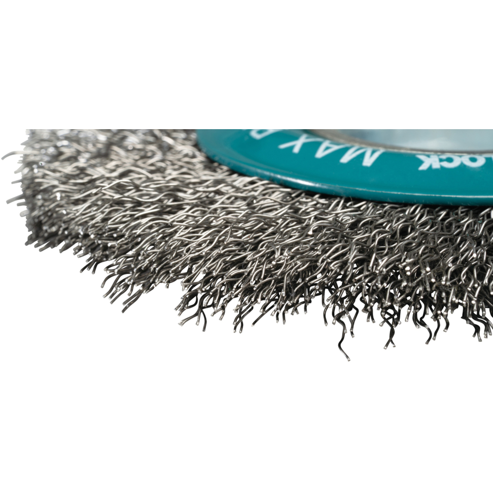 BROSSE CONIQUE X-LOCK 115MM FILS ACIER ONDULÉS - MAKITA - D-73427
