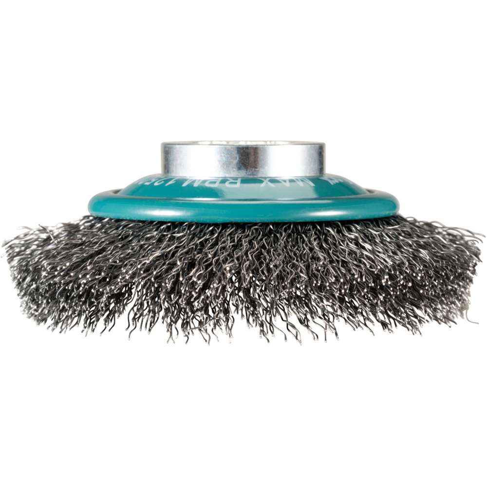 BROSSE BOISSEAU X-LOCK 100MM FILS ACIER ONDULÉS - MAKITA - D-73449