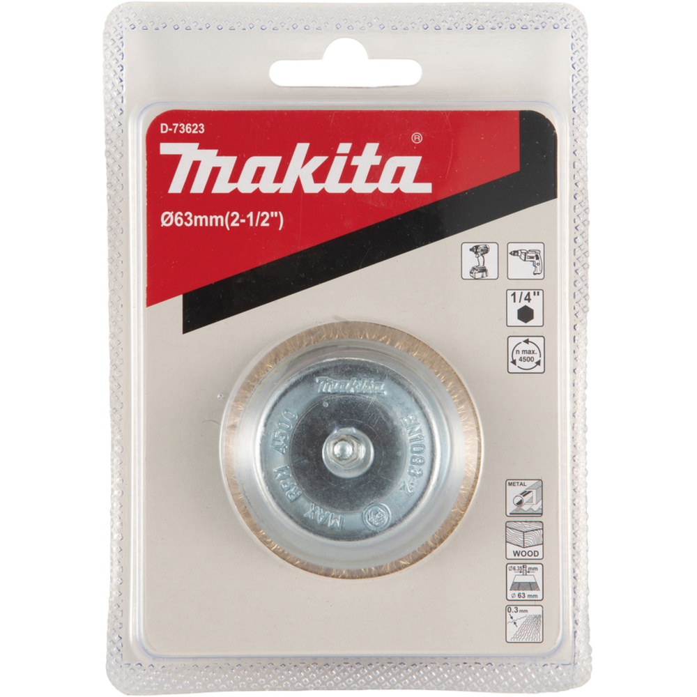 BROSSE BOISSEAU FILS LAITON 63MM - MAKITA - D-73623