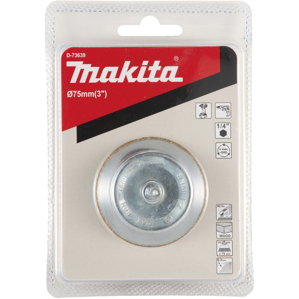 BROSSE BOISSEAU FILS LAITON 75MM - MAKITA - D-73639
