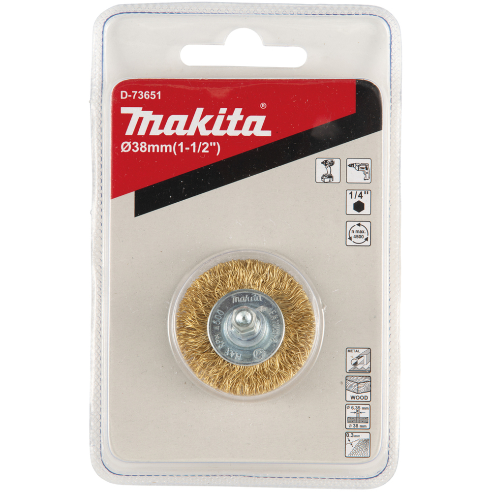BROSSE CIRCULAIRE FILS LAITON 38MM - MAKITA - D-73651