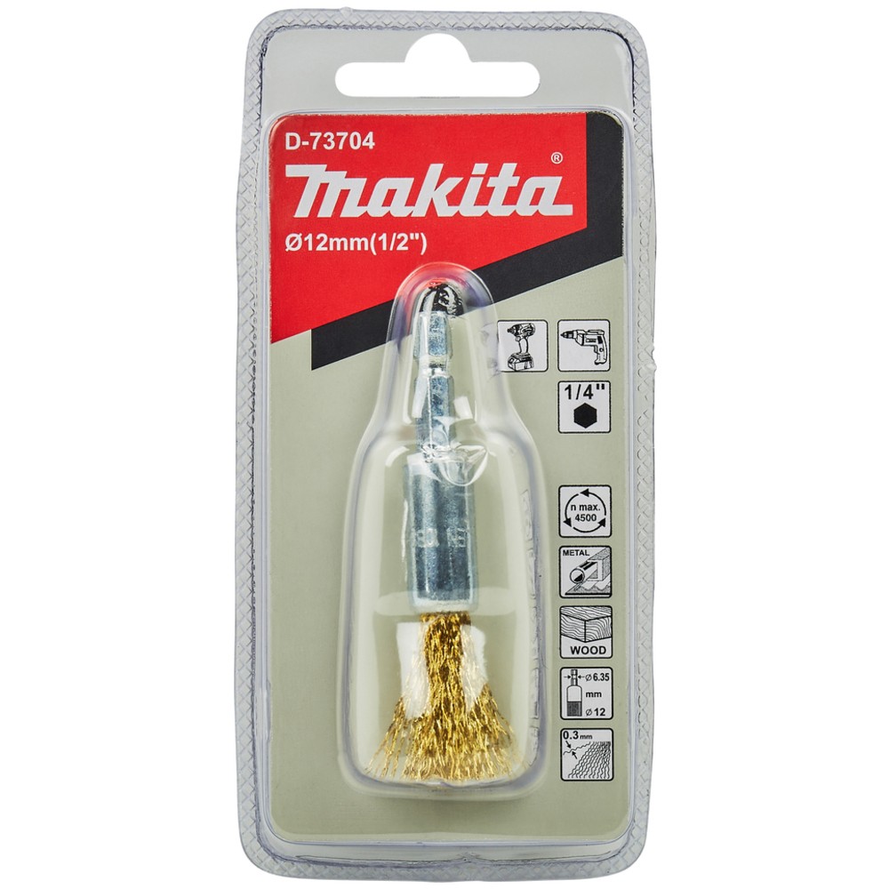 BROSSE PINCEAU FILS LAITON 12MM - MAKITA - D-73704