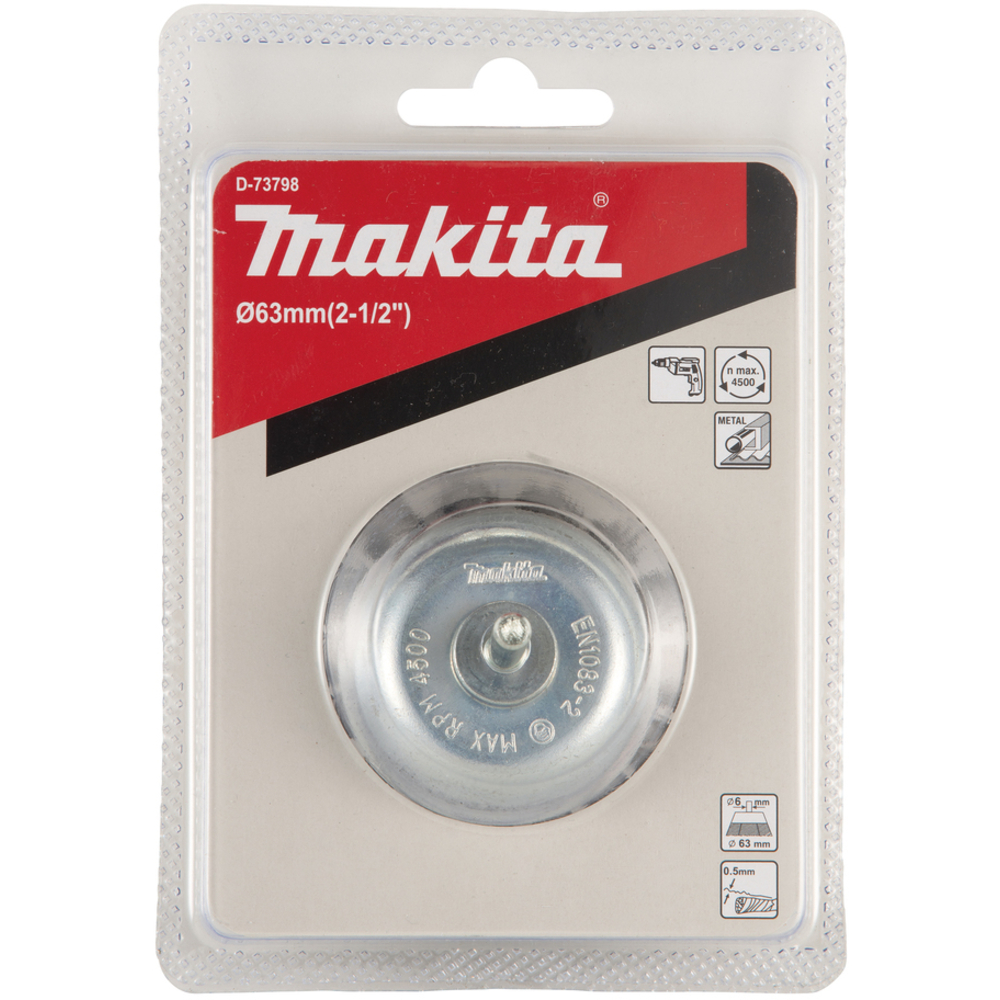 BROSSE BOISSEAU FILS TORSADES 63MM - MAKITA - D-73798