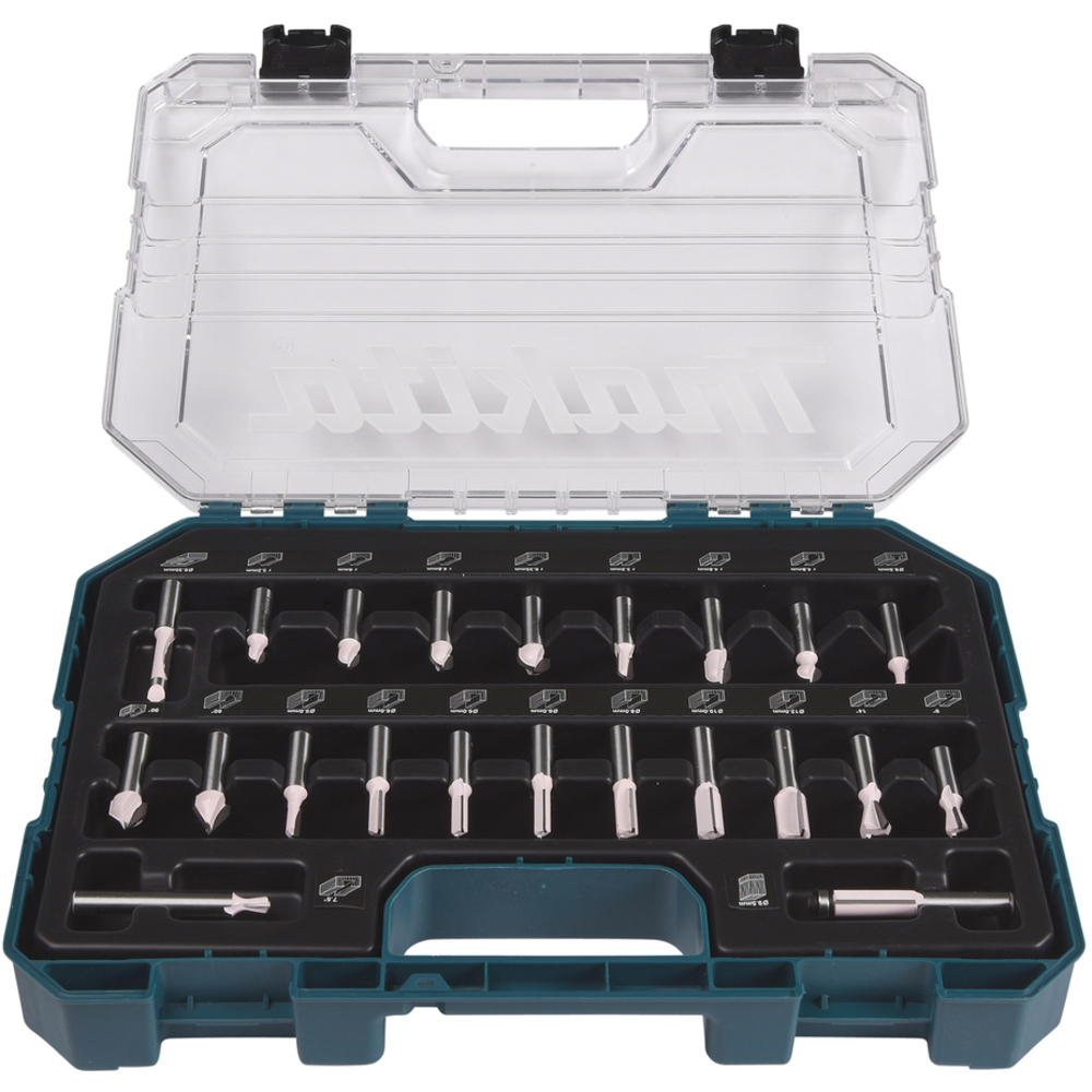 COFFRET DE 22 FRAISES À RAINURER - MAKITA - D-74784